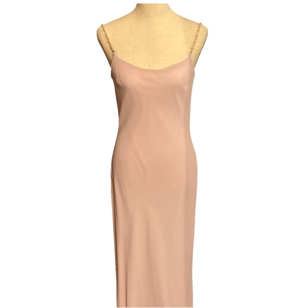 Y2K Pink Chiffon Prom Dress‎ Jessica McClintock Bridal Millennium 2000 Sz 10